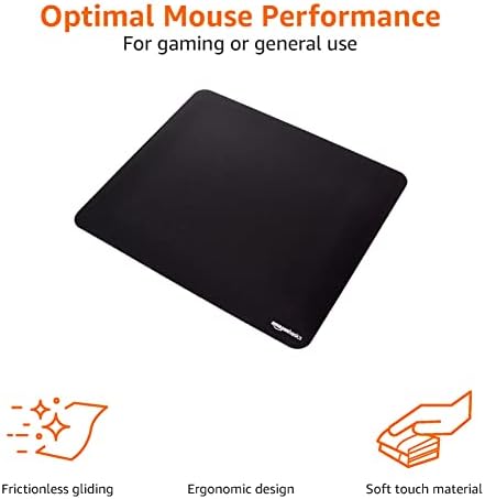 Геймърска подложка за компютърна мишка Basics XXL - Плат с гумирани в основата на Черен цвят