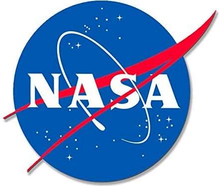 Голяма стикер във формата на логото на НАСА във формата на Кюфтета, Vinyl стикер Mission Shuttle, Националната