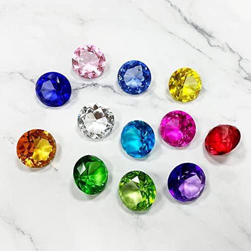 Комплект от 12 Кристални Диамантени преспапиета Пиратски Скъпоценни Камъни Украса за Масата Коледен Централна
