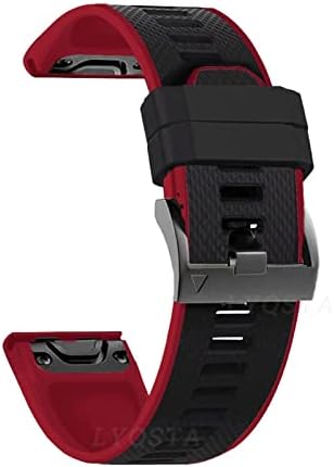 MGTCAR 26-22 мм Силикон Быстроразъемный Каишка За Часовник Garmin Fenix 6X6 6S Pro 5X5 Plus 3HR Ендуро Smartwatch