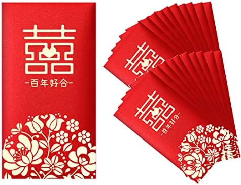 20 опаковките на Традиционни Сватбени Червени Пликове Китайската Нова Година, празника на Пролетта Щастлив