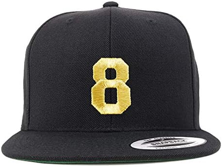 Магазин за модни облекла № 8 бейзболна шапка възстановяване на предишното положение с плоска банкнотой от Златни нишки