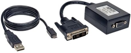 ТРИП LITE P120-06N-ACT 6-Инчов Кабел-преобразувател на Активен адаптера DVI-D VGA, Черен