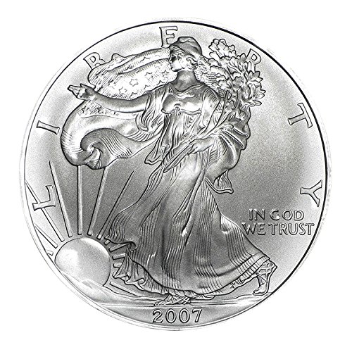 2007 Сребърен Орел С Притежателя на Black Eagle Snaplock и За 1 долар, Диамант, Без Циркулация на
