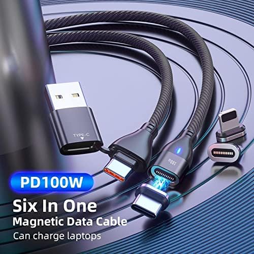 Кабел BoxWave за Честта 3X Pro (кабел от BoxWave) - Кабел за зареждане MagnetoSnap PD AllCharge (100 W), Кабел