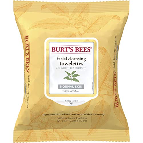 Почистване кърпички бърт Bees за лице с екстракт от бял чай - 30 кърпички