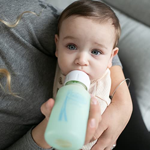 Стъклени съвети за бебешки шишета на Д-р. Brown ' s Natural Flow® Options+™, Силикон, 4 грама, Тесни, Мента