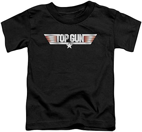 Черна тениска с Логото на Топ Гън за деца