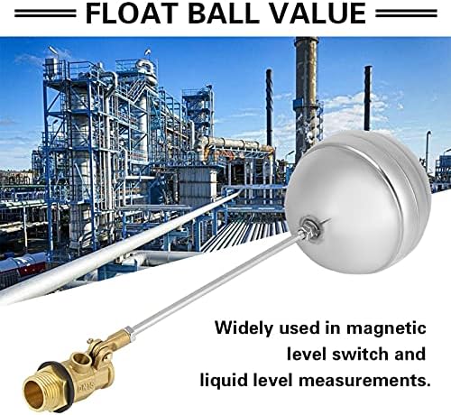 DN15 Балансиран поплавковый сферичен кран с регулируема външна резба Сензор на плувка вода G1 2 Регулатор на нивото на водата месинг автоматичен сензор