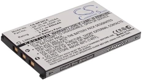 Батерия Cameron Sino капацитет 650 mah Съвместима с Casio Exilim EX-S770SR, Exilim EX-S770BE, Exilim EX-S770BU, Exilim Card EX-S880BK,