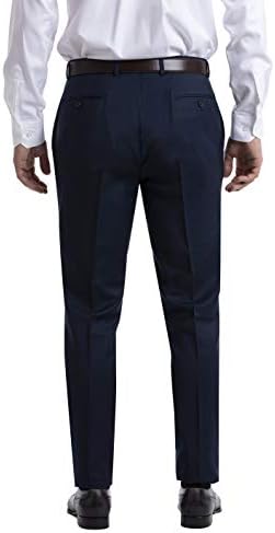 Мъжки Оборудвана костюм Calvin Klein с разделители, Синьо Birdseye, 32 W x 30 Л (Панталони)