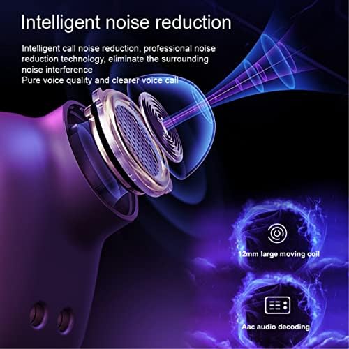 Слушалки Zonyee Bluetooth Слушалки, Bluetooth 5.3 с led калъф за зареждане, Водоустойчиви Слушалки, IPX4, Функция зареждане на мобилни телефони, Втулки с Вграден микрофон за Android /iOS