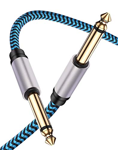 Китара кабел Hftywy 6,35 mm 15 фута 1/4 Инча Китара Инструментален кабел 6,35 мм (1/4) TS-6,35 мм (1/4) TRS