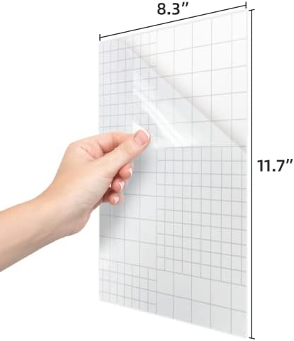 Прозрачна хартия за сухо изтриване -Бяла дъска за хладилник-Прозрачни листове от контактна хартия за стени-Залепваща стикер за сухо изтриване на маса /хладилник / О
