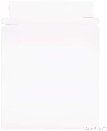 AcePlus 25-опаковъчни Пощенски пликове от бял картон с размери x 5,25 5,25 инча за пликове, CD / DVD-та с Самозаклеивающимся