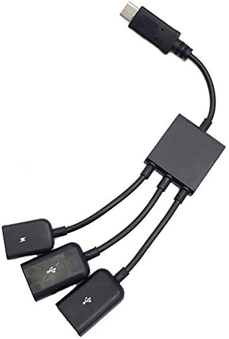 USB C OTG Кабел, Seadream 20 см 3 в 1 USB C Тип C OTG Домакин-Кабел Hub Кабел Адаптер Конектор Газа