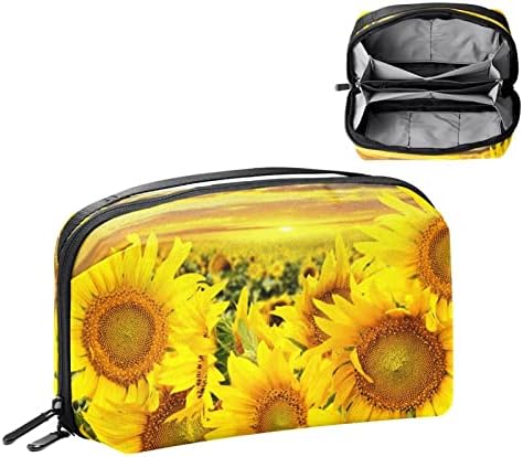 Калъф за носене, чанта, USB-кабел, органайзер, джобен аксесоар, портфейл с цип, Sunflower hotel Sunrise
