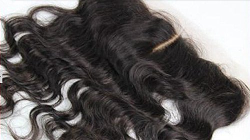 DaJun Hair 6A Лейси Предна закопчалка в средната част 13 2, Китайската Вълна От Естествени Човешки Косми, Естествен Цвят