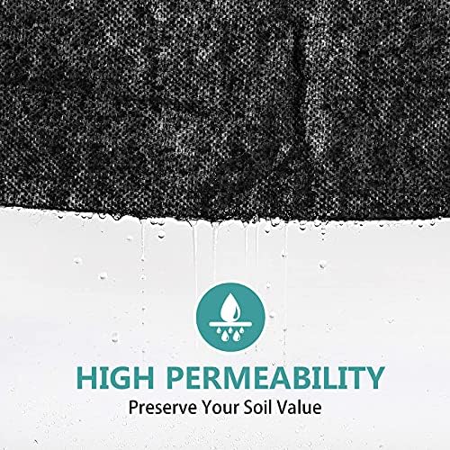 Ландшафтната тъкан, за да защити градината от плевели HOOPLE ПП Premium Здрав и сверхпрочный на звеното за борба с плевелите,