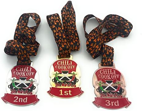 Valchemist Chili Cook-Off-Търсените Премия за трофеи, Медали 1-аз 2-ра 3-та Награда Комплект от 3 медала