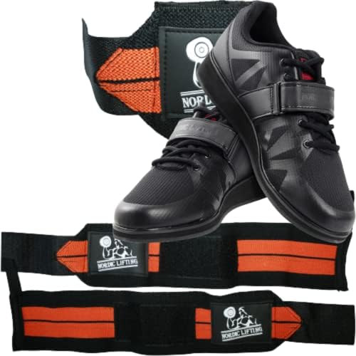 Тайна за китките 1p - Оранжево Комплект с обувки Megin, Размер на 11 - Черен