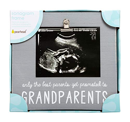 Фоторамка за Сонограммы Pearhead за баби и Дядовци, рамка за снимка за спомен, за Бебе, за баби и Дядовци,