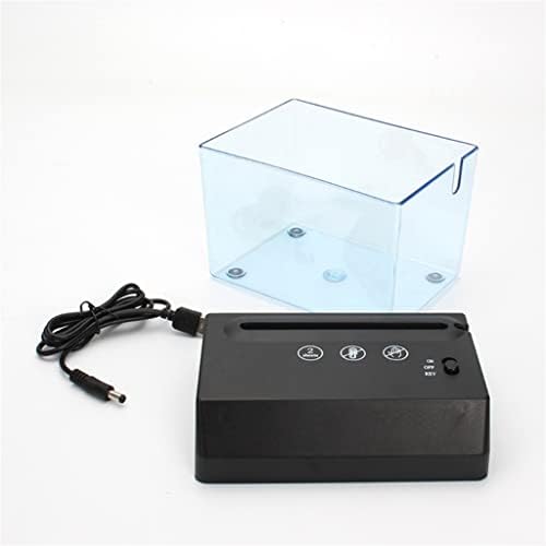 Преносим мини-Шредер за хартия WDBBY, Електрически USB-Шредер на Батерии, Инструмент за Рязане на хартия за Домашния офис (Цвят: черен, размер: 15 см * 14,5 см * 10,5 см)