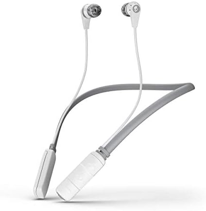 Безжични слушалки в ушите Skullcandy Ink'd - Бяло/Сиво