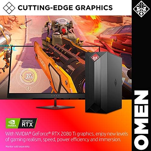 Игри настолен компютър Omen от HP Obelisk, процесор Intel Core i9-9900K, NVIDIA GeForce RTX 2080 Ti 11 GB, оперативна