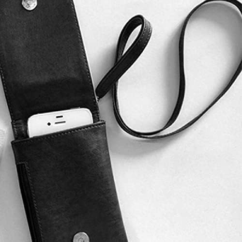 Мирен s Art Pattern Телефон в Чантата си Портфейл Окачен Мобилен Калъф Черен Джоба