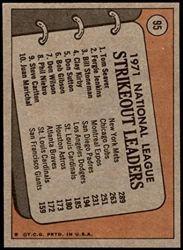 1972 Topps 95 Лидери стачки в НЛ Фърги Дженкинс / Това Siver /Победи Стоунмен Метс / Къбс / Излагане (Бейзболна картичка)