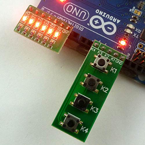 eletechsup за Arduino Starter Kit Модул бутони и Led такса за Uno Raspberry (Led такса)