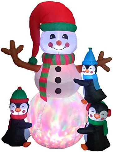 Комплект от две украса за Коледното парти, включва коледната в пингвин с височина 7 метра, с блещукащите светлини и коледа в пингвин с височина 6 метра, с осветление ?