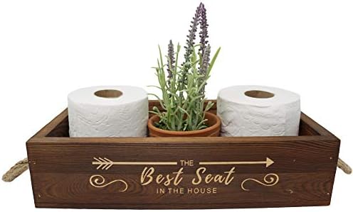 Най-добрата седалка в къщата /Ето как аз сворачиваю – Държач за Тоалетна хартия – Декор за дом в селски стил