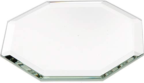 Огледално стъкло със скосен стъкло Plymor Octagon 3 мм, 3 инча x 3 инча