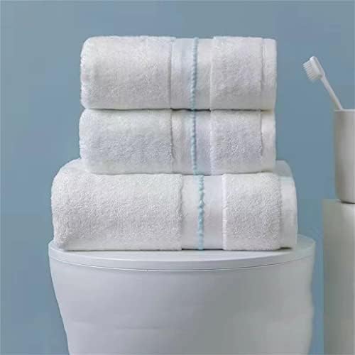 SXNBH кърпи за баня за дома удобства, Памучно кърпа за вода и гъст Кърпа за мъже и жени, Увит в кърпа за двойки (Цвят: 3 бр., Размер: 75x34 см + 160 * 80 см)