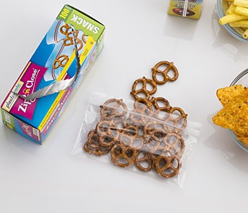 За еднократна употреба затваряне на пластмасови опаковки за закуски Plastimade Zip ' n ' Close, 100 пакети, висококачествен