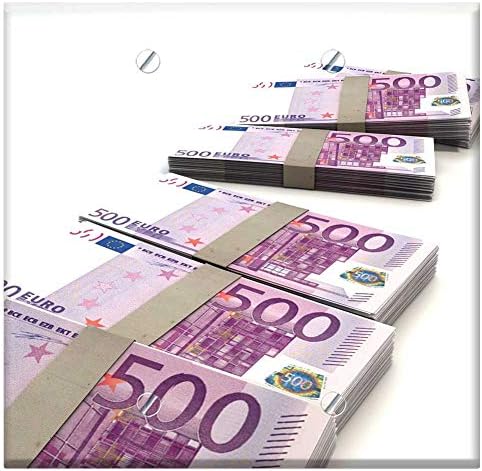 Комбинирана Стенни Панел с Коромыслом / Ключ GFCI - Евро Валута Пари Финанси Богатство Бизнес