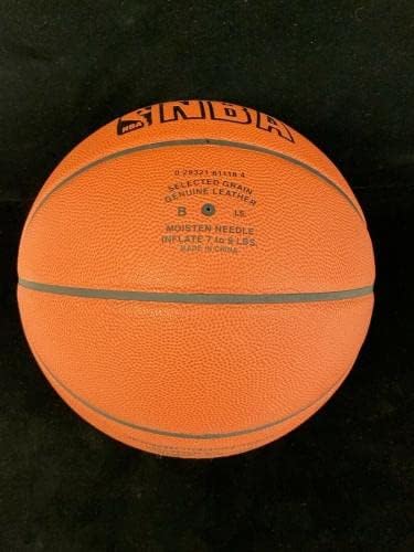 Доминик Уилкинс 21 От Атланта Хоукс ПОДПИСА в пълен размер на Баскетболна топка на НБА с Голограммой - Баскетболни