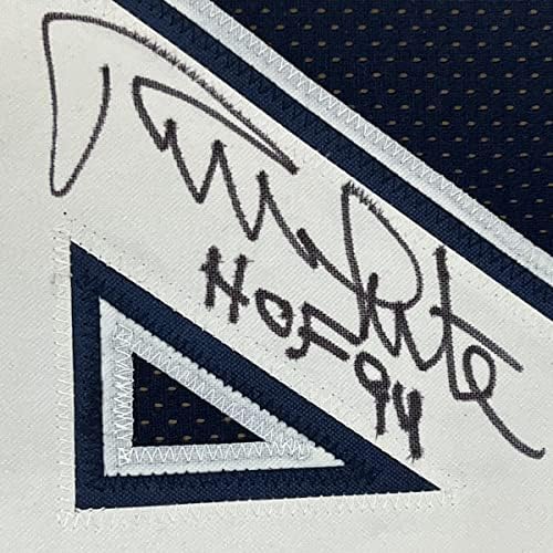 Футболна фланелка Далас Блу в рамка с автограф/с подпис на Ранди Уайт ХОФА 94 33x42 JSA COA