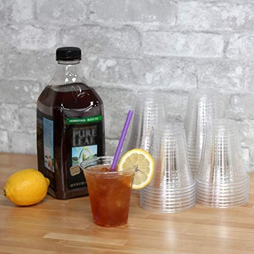 Пластмасови чаши Freshware [12 мл, 1000 броя] - Чаши за Еднократна употреба, за студени напитки, Кристално Чисти
