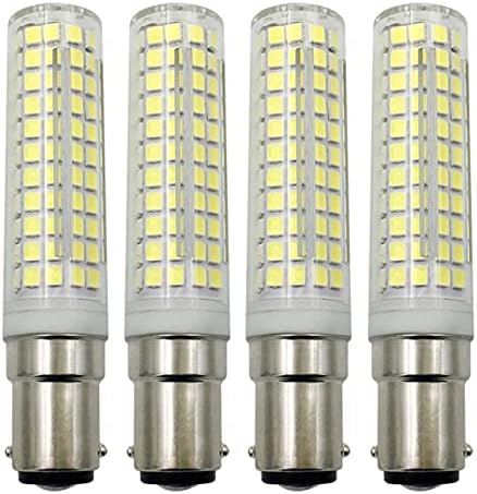 Lxcom Lighting BA15D Led Царевичен лампа с регулируема яркост 15 W, Двухконтактная Байонетная база, 136 светодиоди