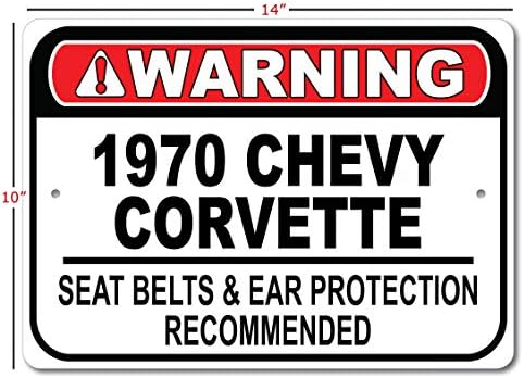1970 70 Знак Препоръчва колан Chevy Corvette Fast Car, Метален Знак на Гаража, монтиран на стената Декор, Авто