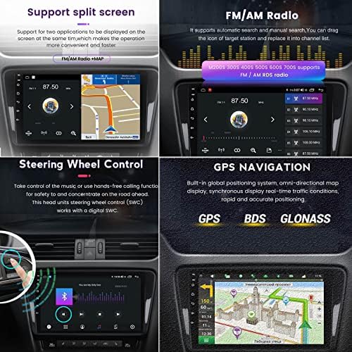 PLOKM Двоен Din Android 12 Автомобилна стерео за Nissan Sylphy B17 Sentra 2012-2017 Авто аудиоприемник с докосване на екрана 9 инча, Bluetooth, поддръжка на GPS навигация, WiFi, управление на волана