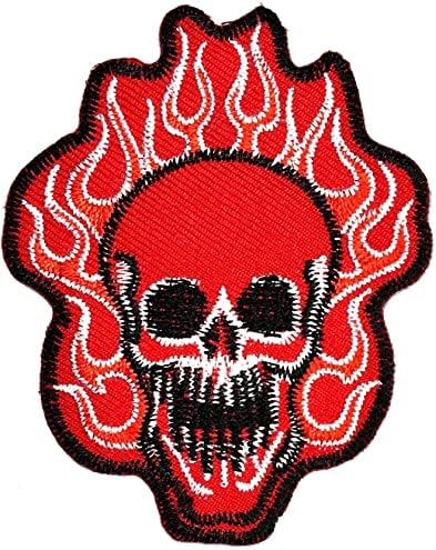 Салфетки Плюс 3шт. Червената Пожарна Главата Черепа на Скелет на Ивици Стикер Комикси Карикатура на Желязо В Тъканите