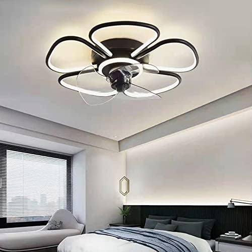DLSixYi вентилатори за спалня в скандинавски стил с Подсветка, Полилей с Тихо вентилатор за всекидневната, Тавана