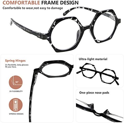 Eyekepper 4 Опаковки пури в ограничени бройки на Дизайнерски Очила за Жени за Четене - Ретро Очила За Четене с Малки Лещи за