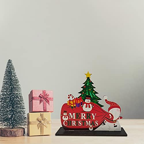 LBwX8B Коледни Креативни Дървени Декорации За Дома със Собствените си ръце Студентски Подаръци, Коледна Украса