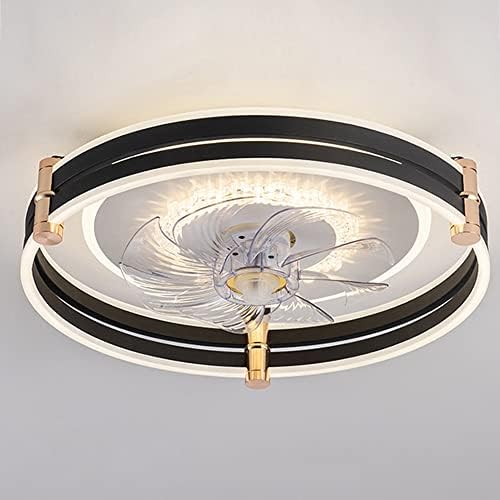 Вентилатор на тавана WLBHWL с осветление и дистанционно управление, 19,7-Инчов вентилатор на тавана с 3-степенна настройка