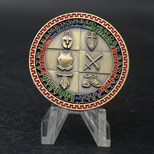 Glamtune носите цялата монета Armor of God Challenge Coin 3D Prayer Възпоменателна монета